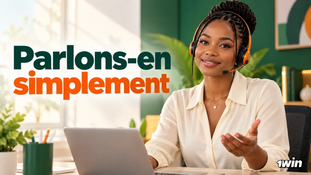 Conseillère adulte portant un casque et invitant à poser des questions